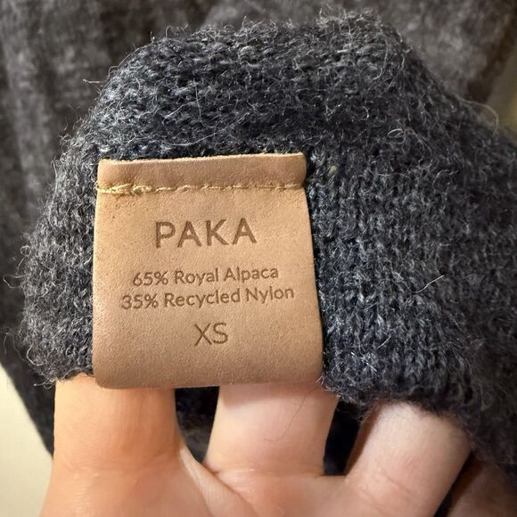 PAKA Sweater Unisex The Hoodie XS Royal Alpaca Blend Pullover Lightweight - Picture 7 of 9